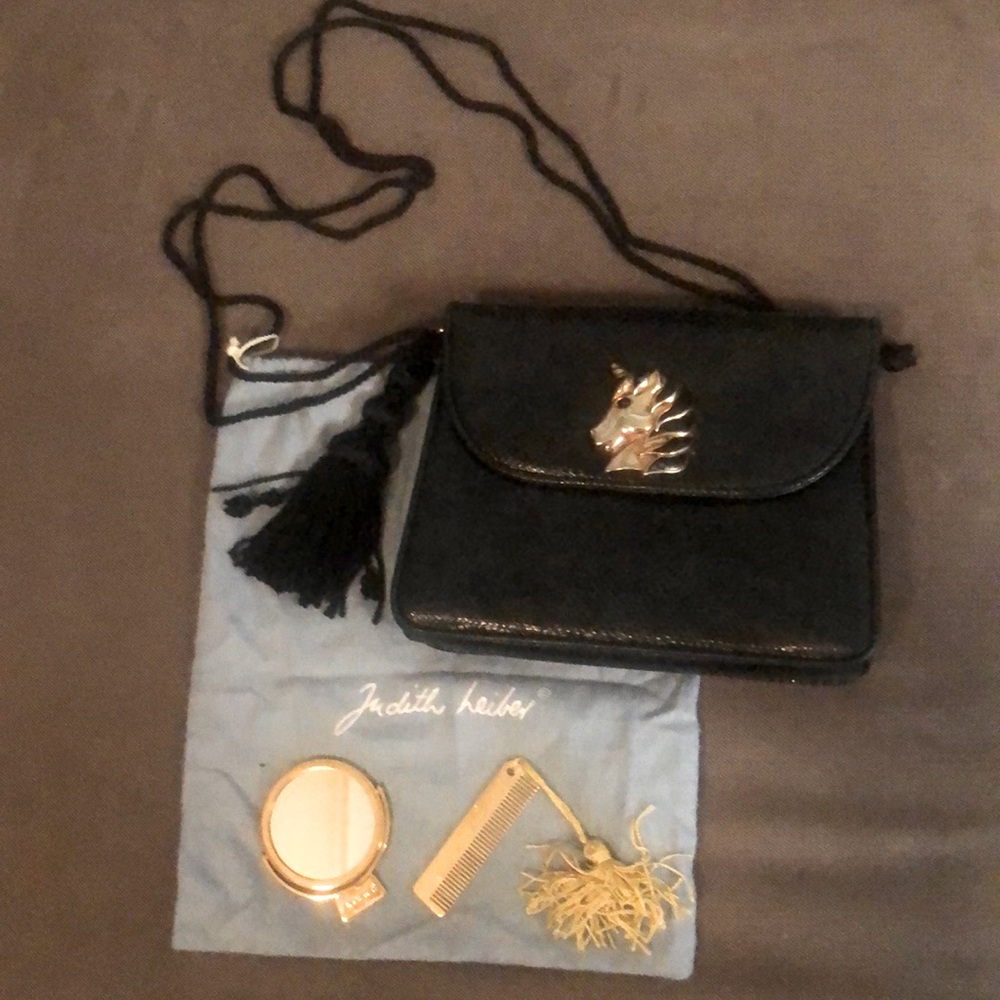 Judith Leiber Vintage Lizard Skin Bag with Unicorn